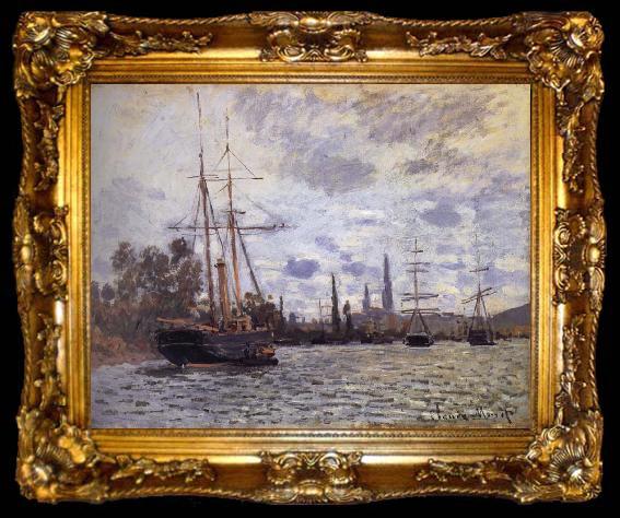framed  Claude Monet THe Seine at Rouen, ta009-2